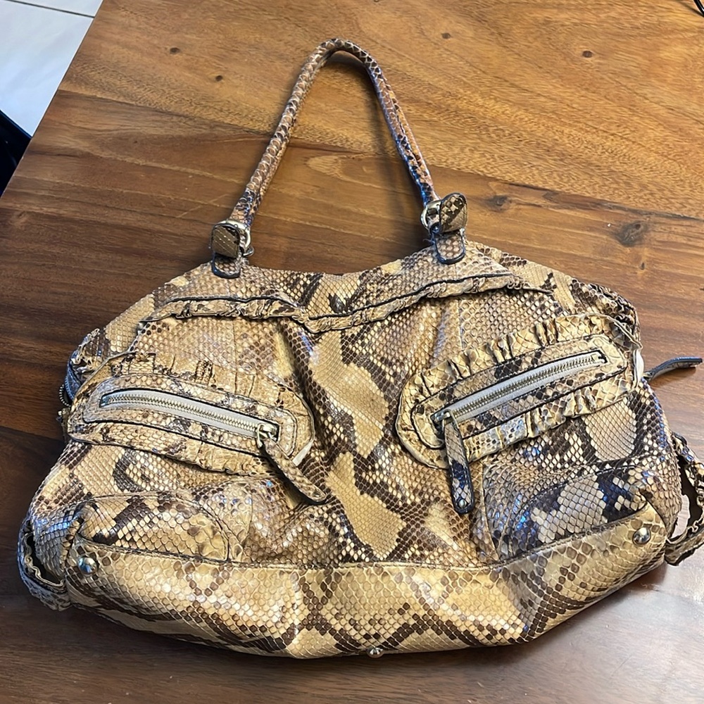 GUCCI SNAKESKIN TOTE BAG